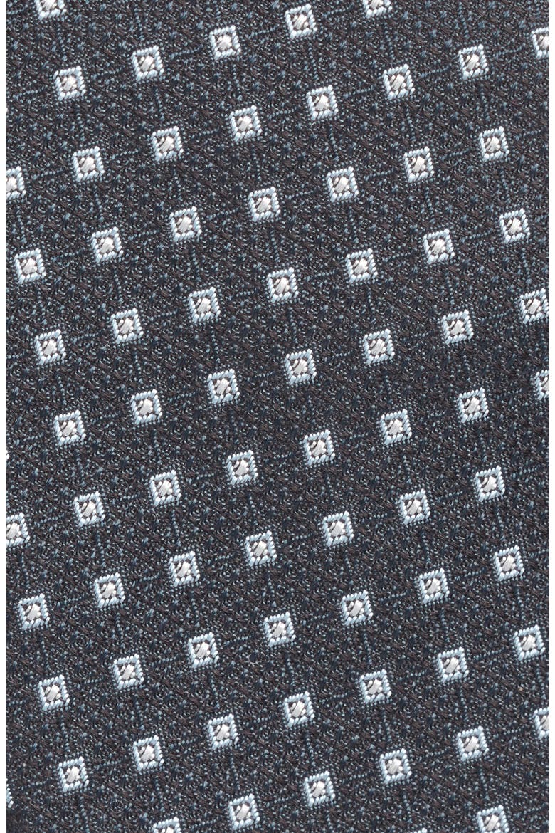 Micropattern Silk & Wool Blend Tie Treated with antimicrobial technology to keep you feeling fresh and dry, Alternate, color, DARK BLUE