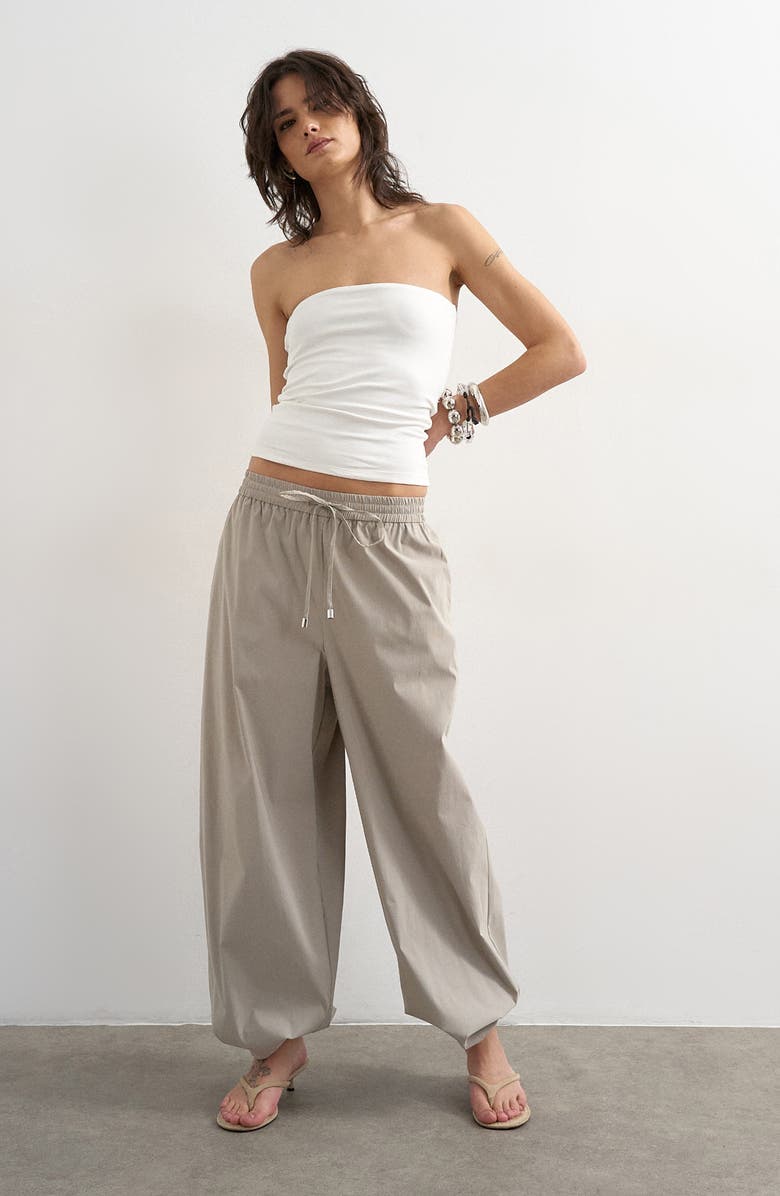 Topshop Stretch Cotton Tube Top, Alternate, color,