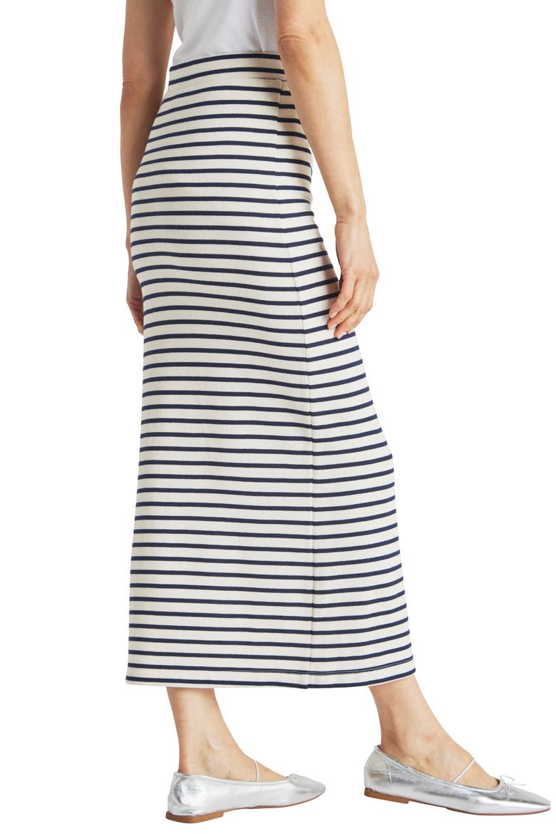 Whitney Stripe Maxi Skirt, Alternate, color, NAVY/ WHITE