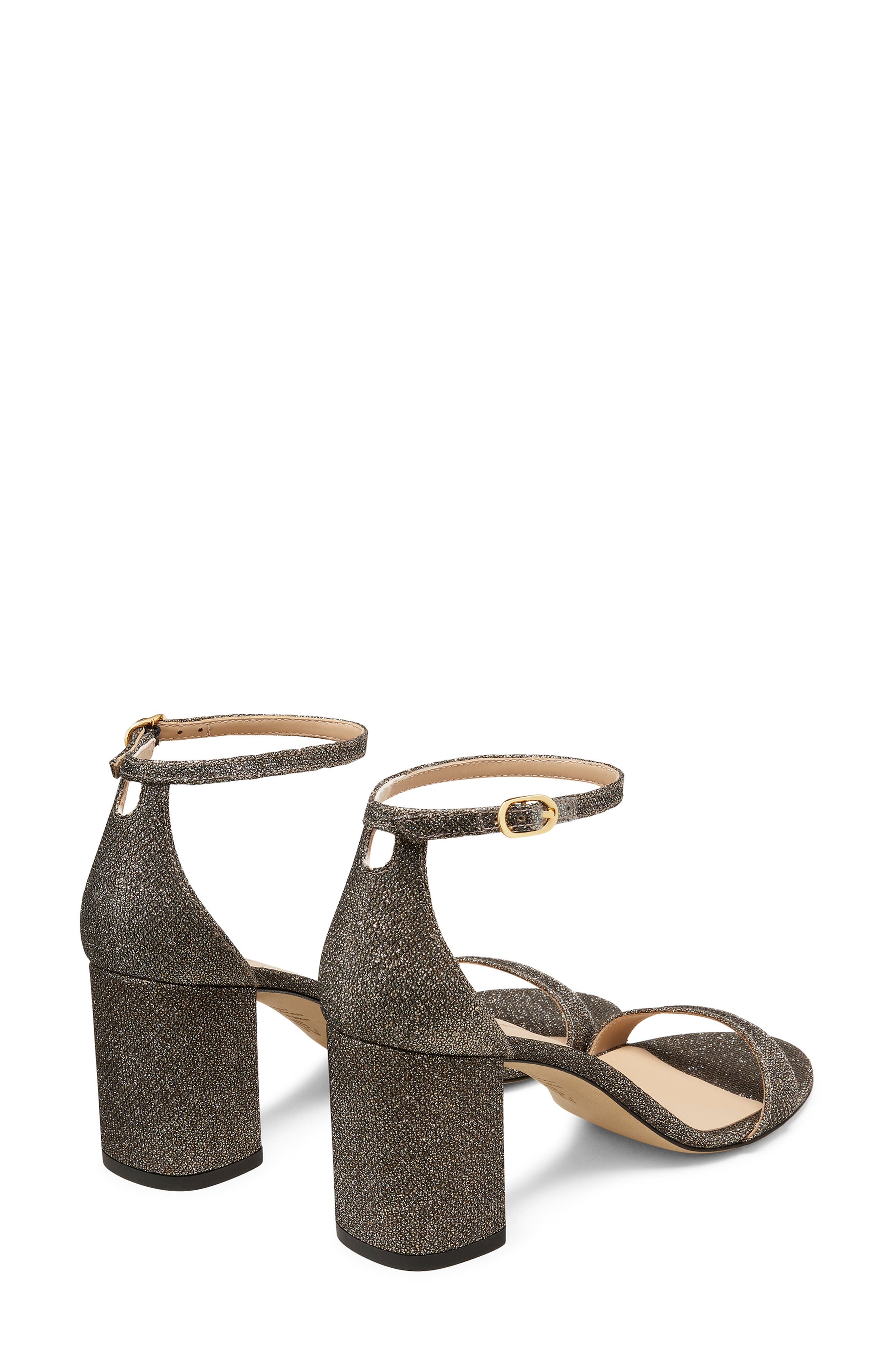 Stuart Weitzman Nudist Block 75 Sandal, Alternate, color, New Pyrite