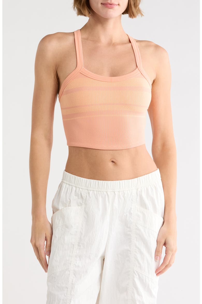 FP Movement All Clear Stripe Camisole, Main, color, PAPAYA
