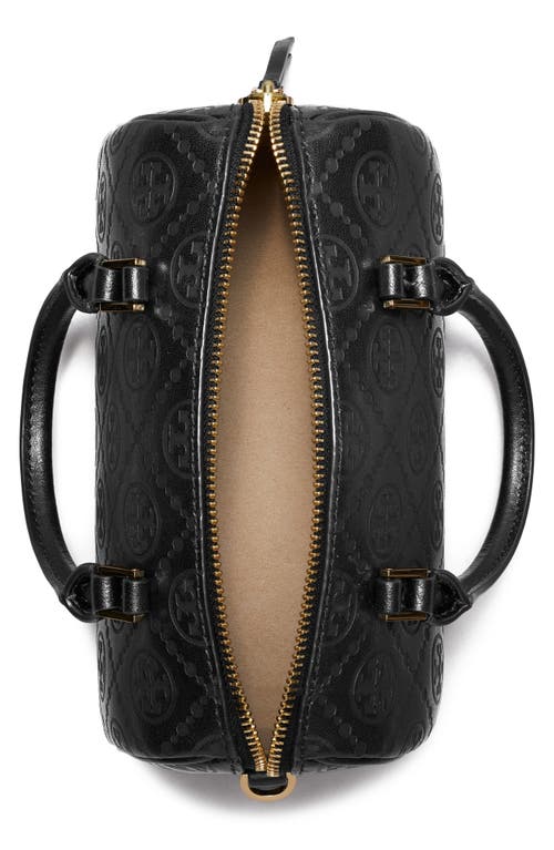 Tory Burch Mini T Monogram Leather Barrel Bag