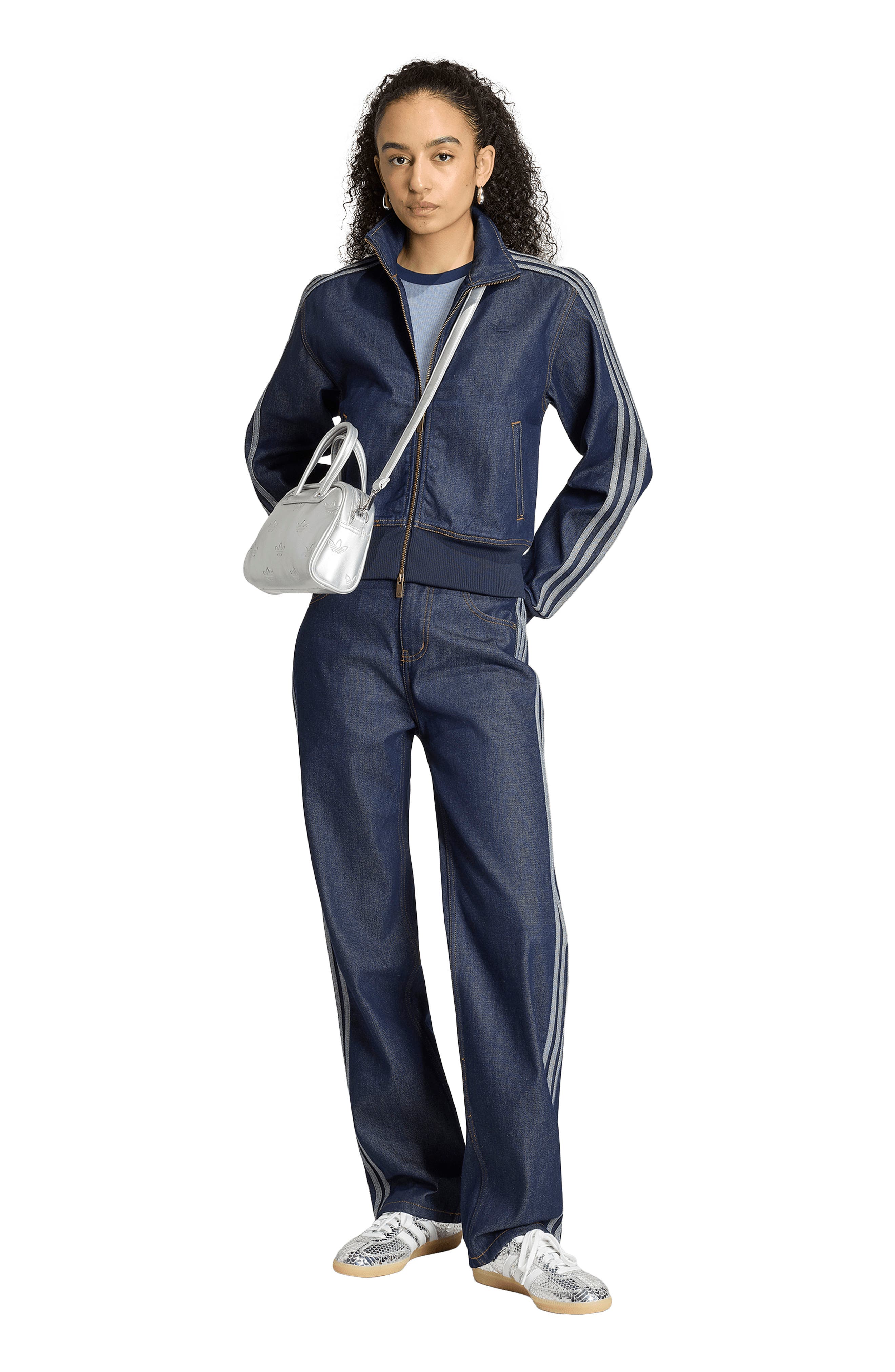 Женские adidas Originals Denim Track Jacket — фото 5