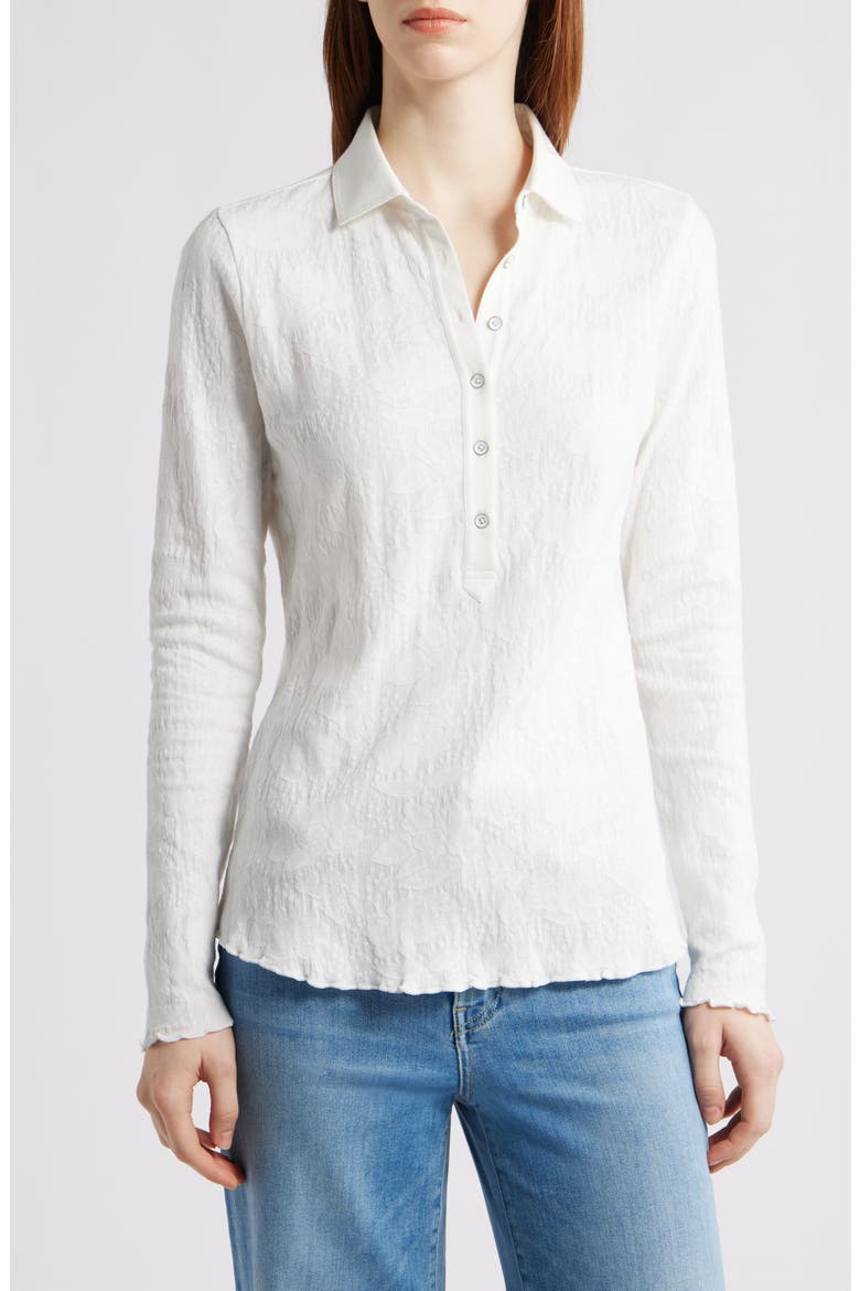 Long Sleeve Cotton Shirt, Main, color, PAPER WHITE