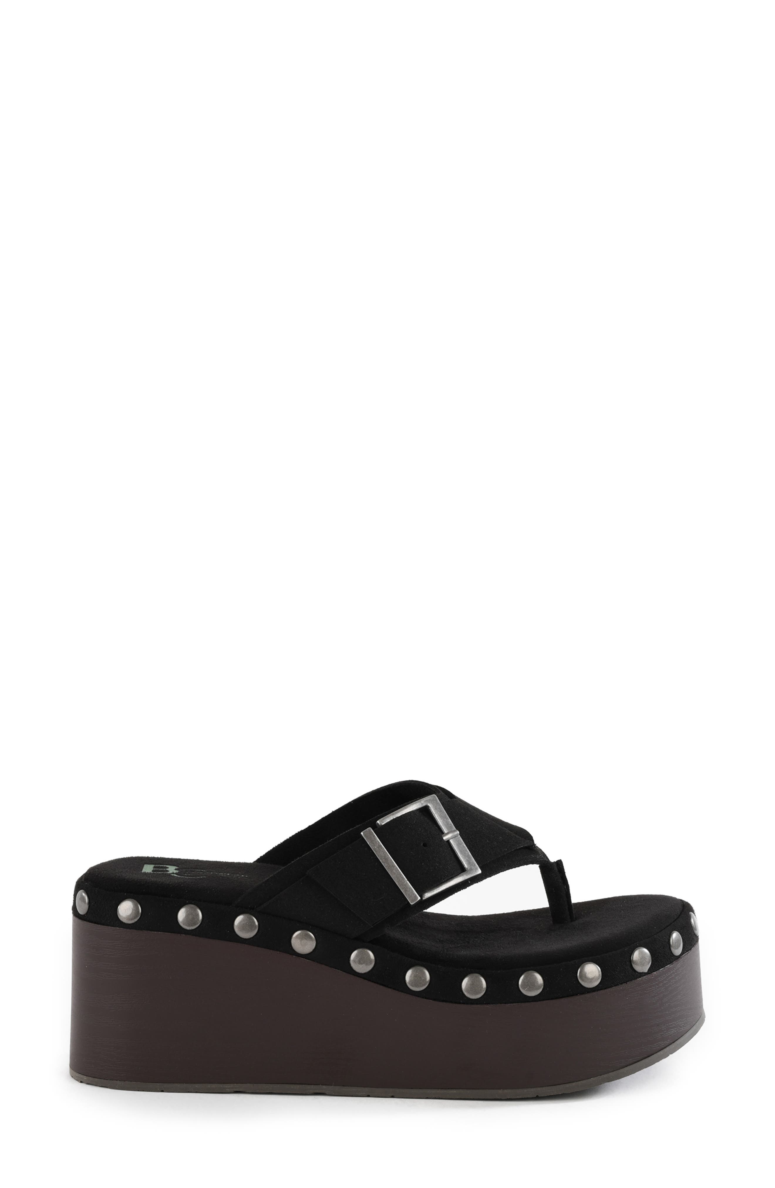 BC Footwear Starfish Platform Sandal, Alternate, color, Black