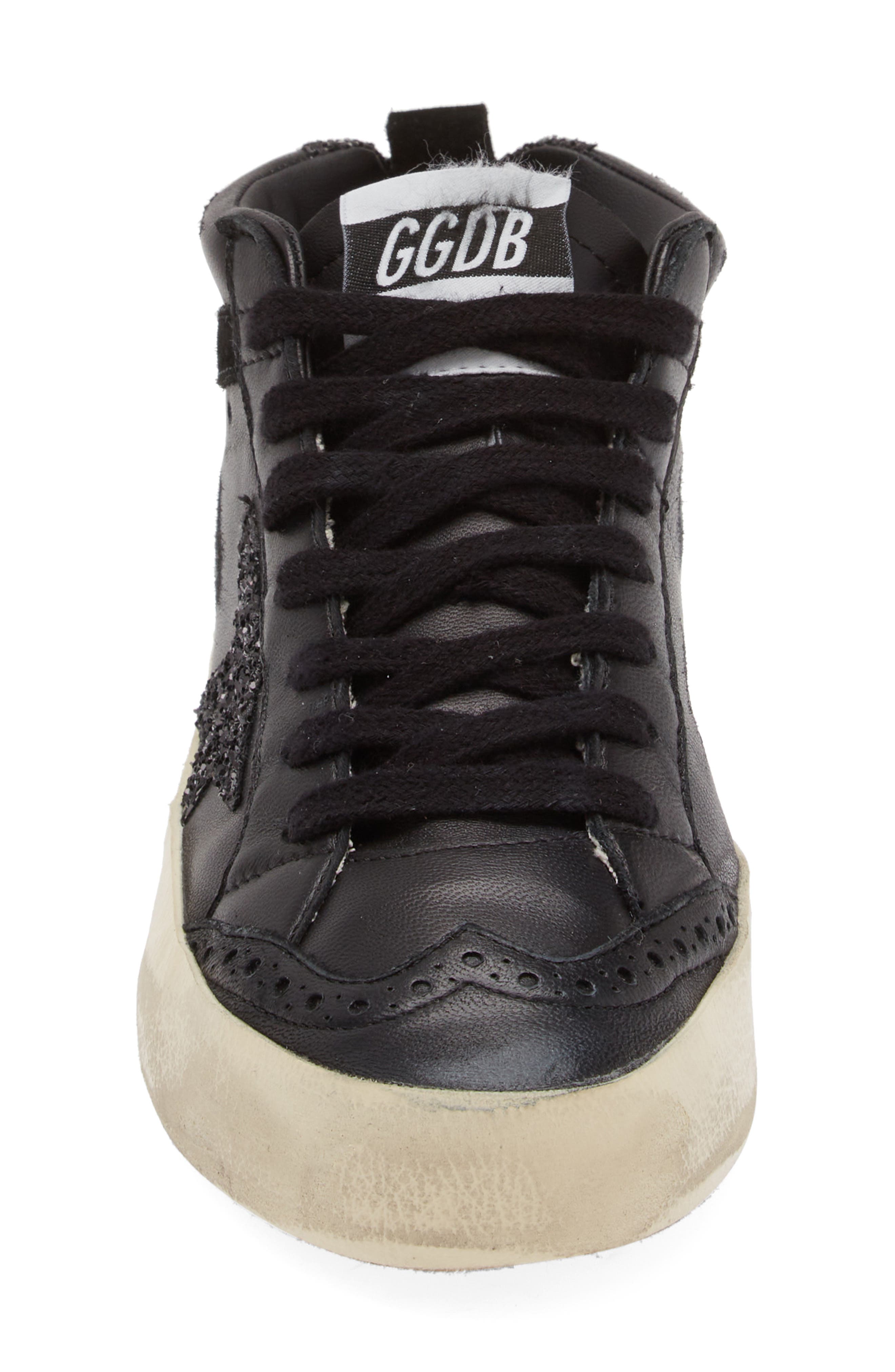 Golden Goose Mid Star Sneaker, Alternate, color, Black