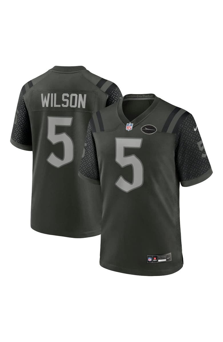 Nike Men's Nike Garrett Wilson Gotham Green New York Jets 2025 Rivalries Collection Game Jersey, Alternate, color, Green