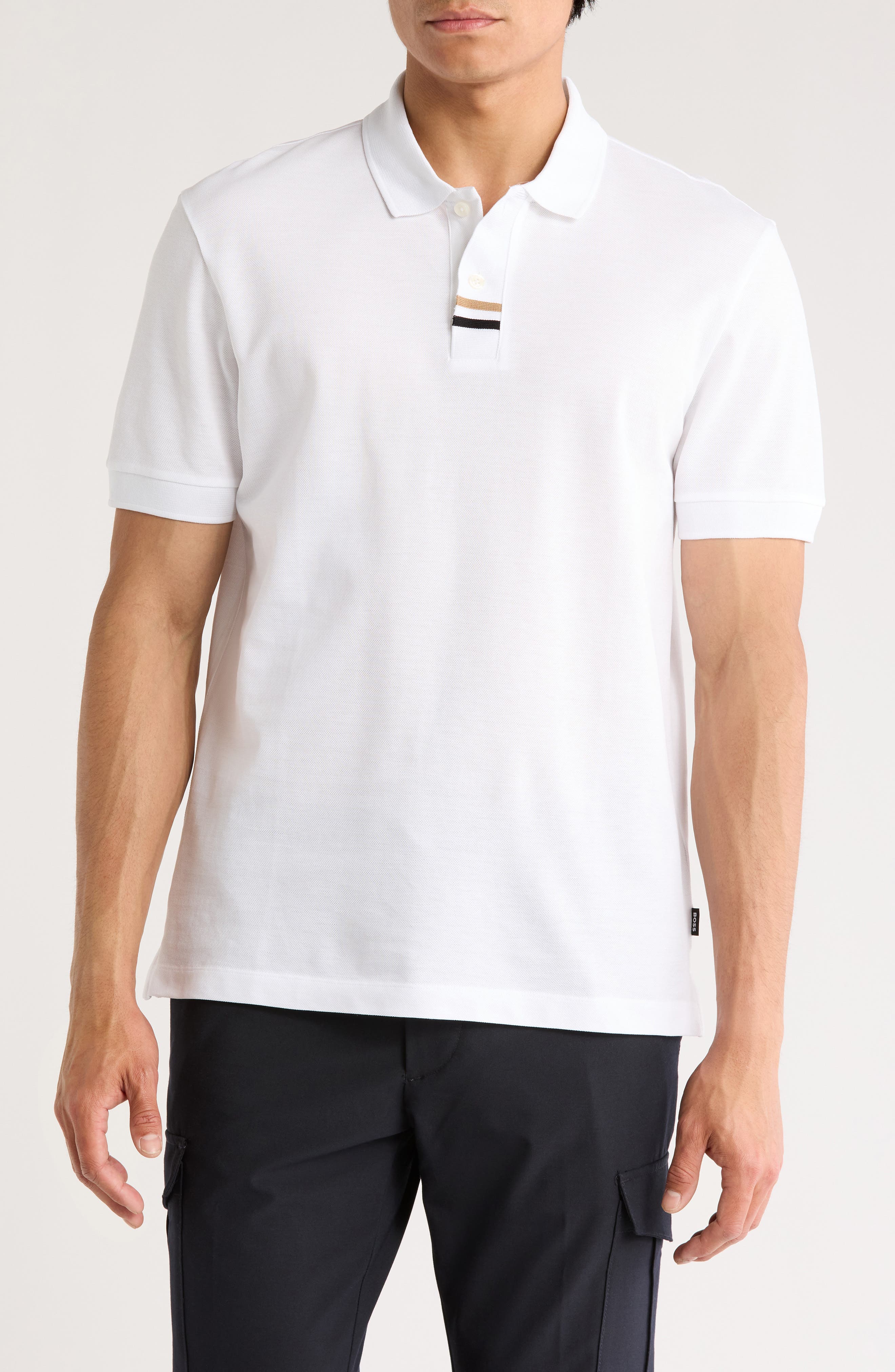 BOSS Parlay Tipped Cotton Polo