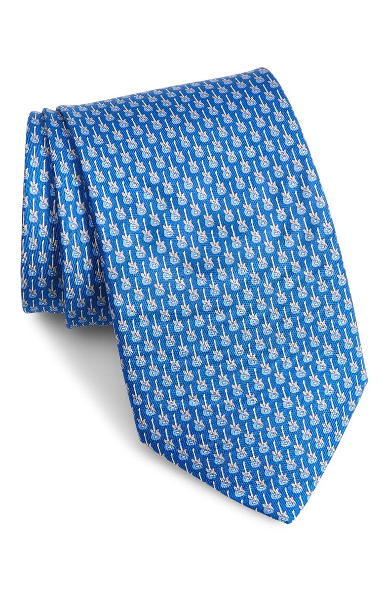 FERRAGAMO Salvatore Ferragamo Print Silk Tie, Main, color,