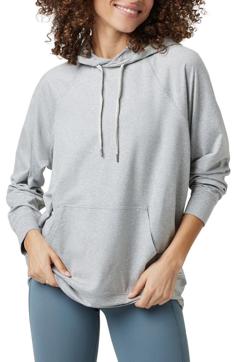 Vuori Halo Oversize Hoodie, Main, color, Pale Grey Heather
