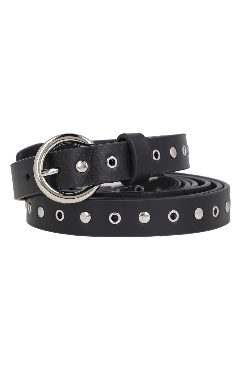 Rebecca Minkoff Stud Double Wrap Leather Belt, Alternate, color, 