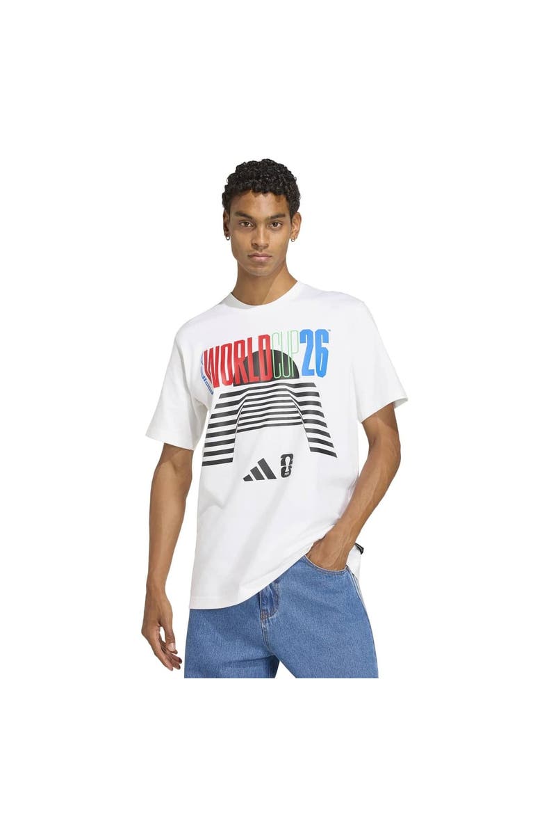 Men's adidas  White 2026 FIFA World Cup Tour T-Shirt, Main, color, White
