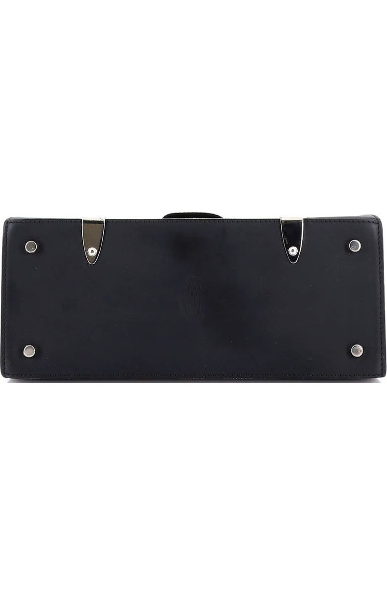 Pre-Owned Goyard Saigon Top Handle Bag Coated Canvas with Leather PM, Alternate, color, Black