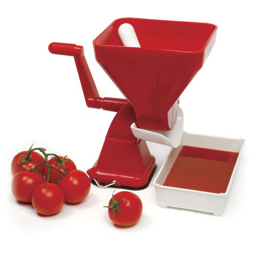Norpro 2.25 Quart Jumbo Tomato Press In Red
