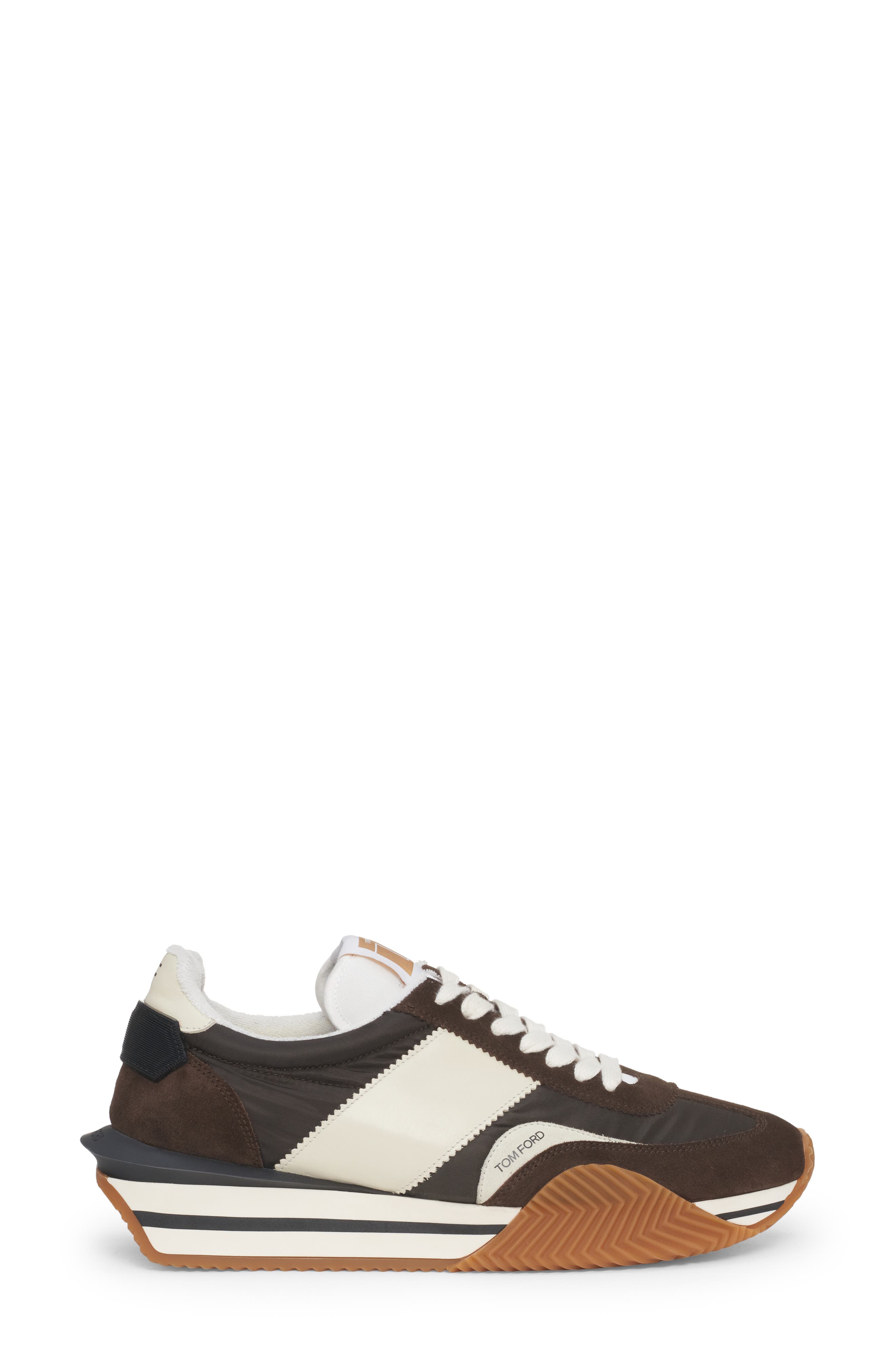 TOM FORD James Mixed Media Low Top Sneaker, Alternate, color, 