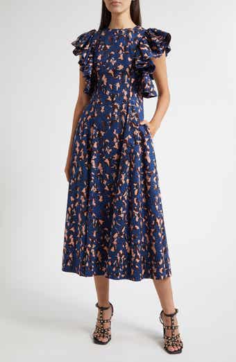 Ulla Johnson Imara Flutter Sleeve Midi Dress