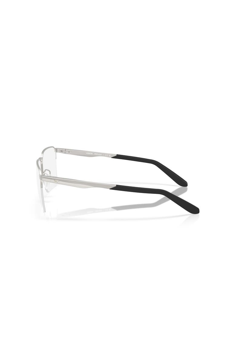 57mm Square optical glasses, Alternate, color, Silver