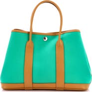 Pre-Owned Hermes Garden Party Tote Toile and Leather 30
