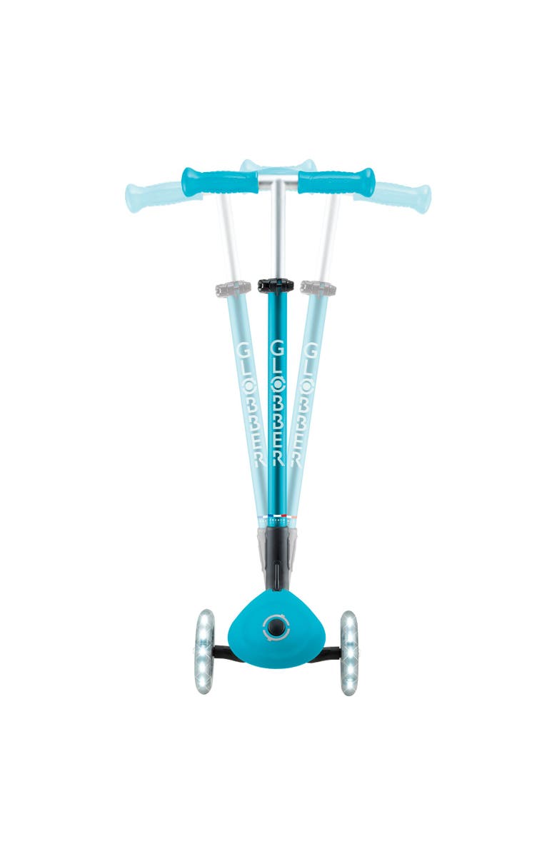 Globber Elite Lights Scooter, Alternate, color, Aqua