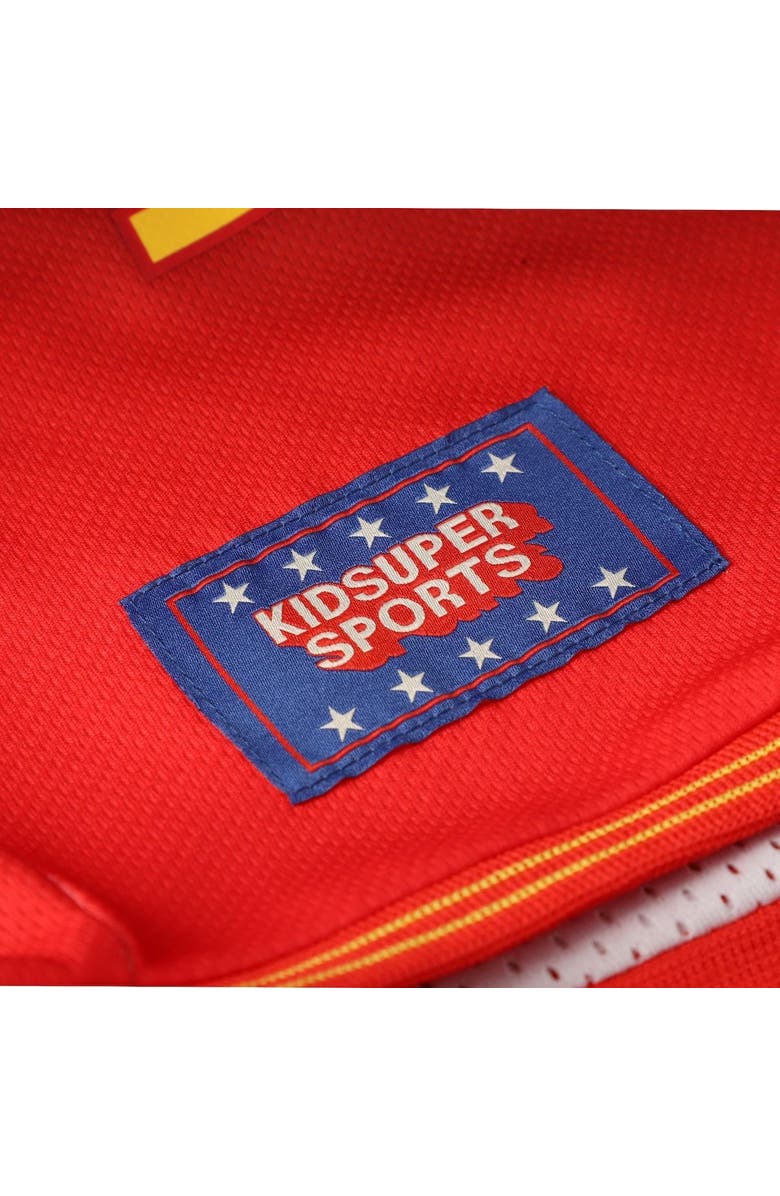 NBA X KIDSUPER Unisex NBA & KidSuper Studios by Fanatics Red Atlanta Hawks Hometown Shorts, Alternate, color, Red