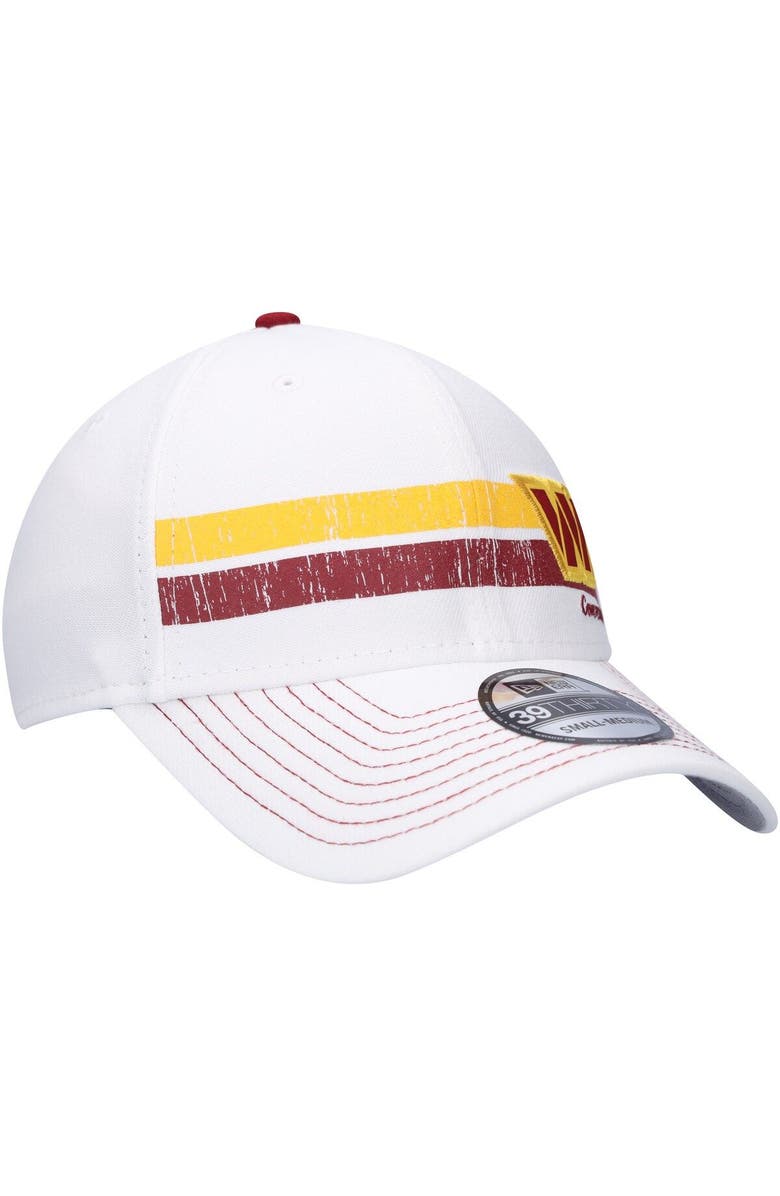 New Era Men's New Era White Washington Commanders Polar 39THIRTY Flex Hat, Alternate, color,
