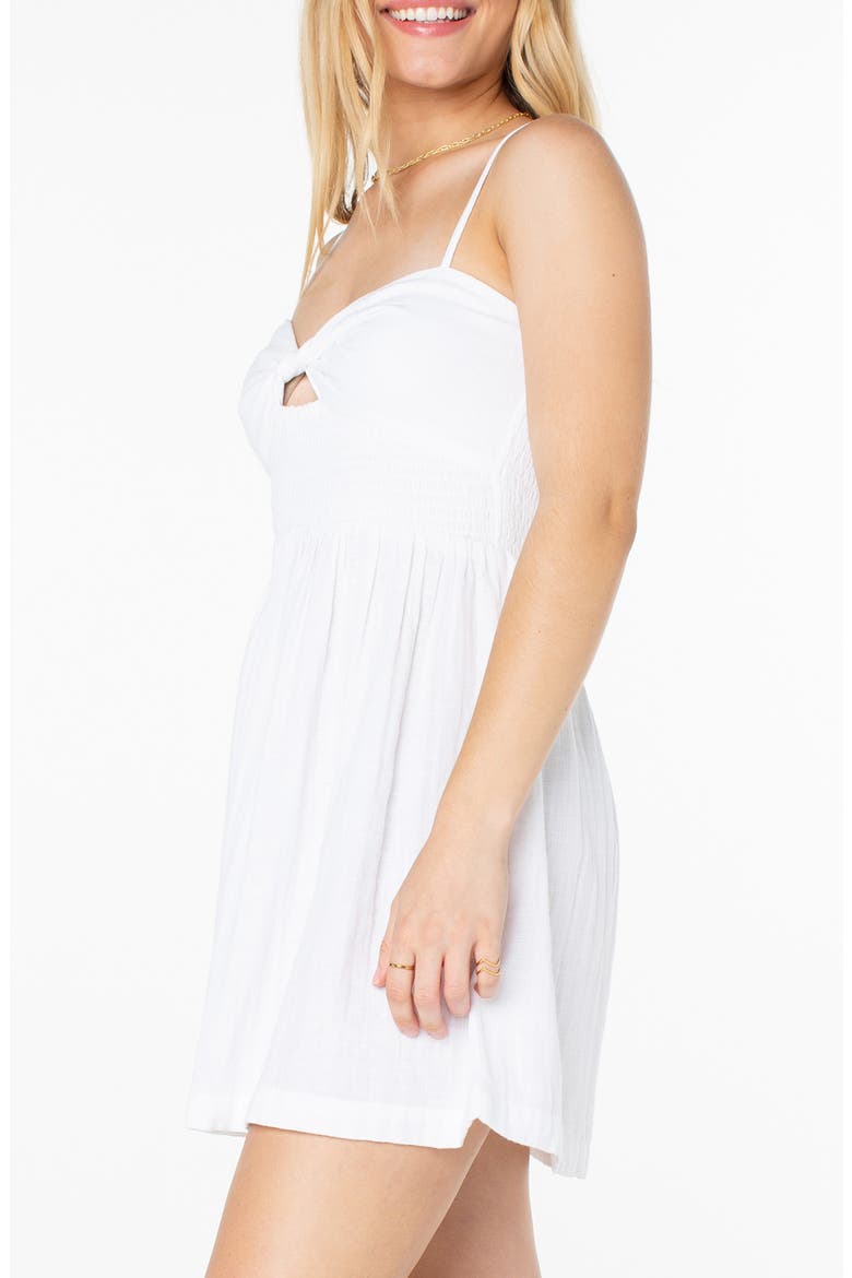 Sunruse Vibes Cutout Minidress, Alternate, color, SNOW WHITE
