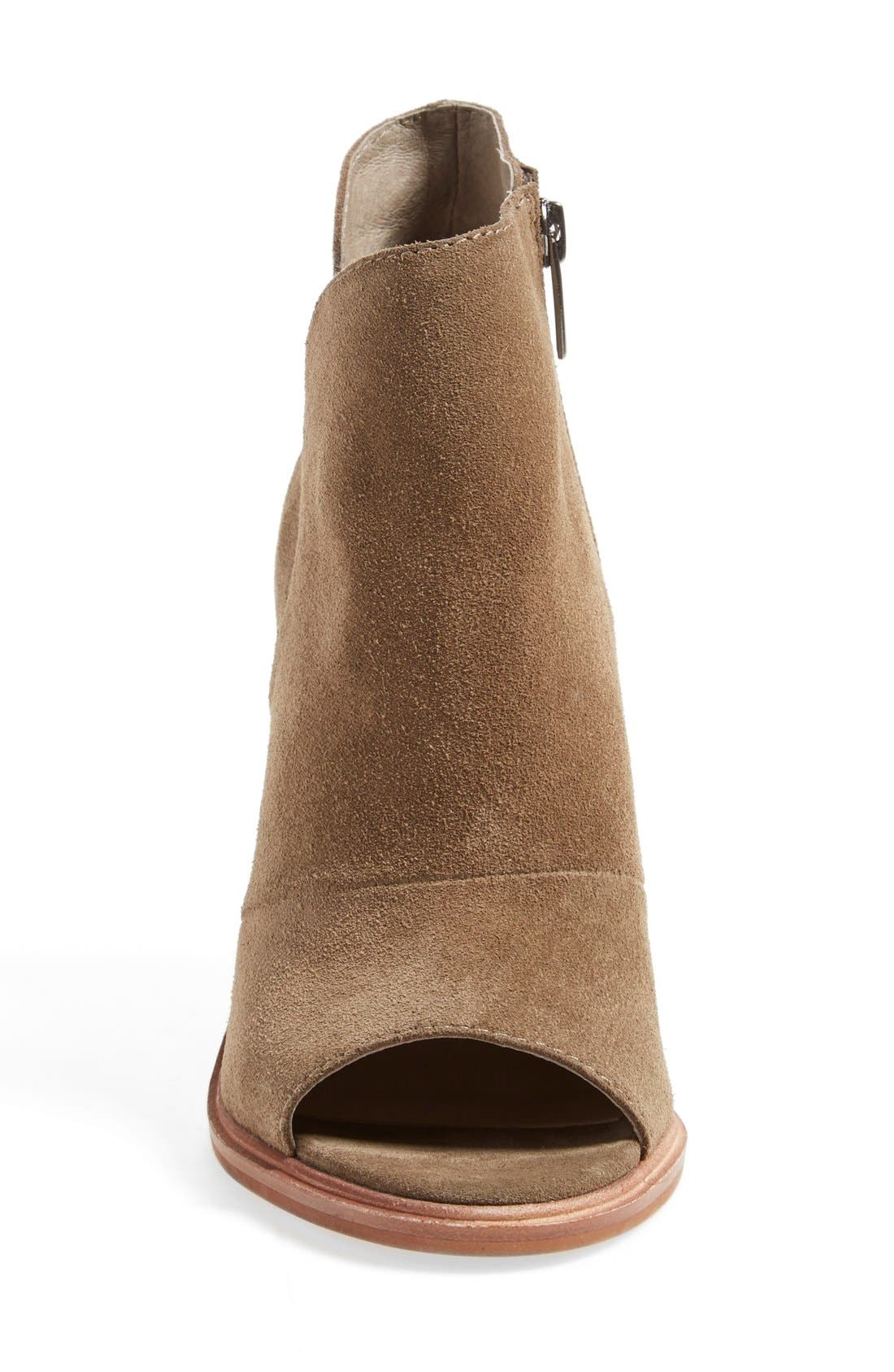 'Katleen' Peep Toe Bootie (Nordstrom Exclusive), Alternate, color, PRAIRIE DUST SUEDE