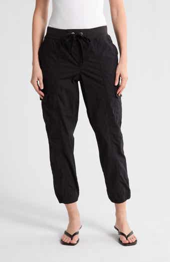 DKNY Ribbed Drawstring Waist Cargo Joggers