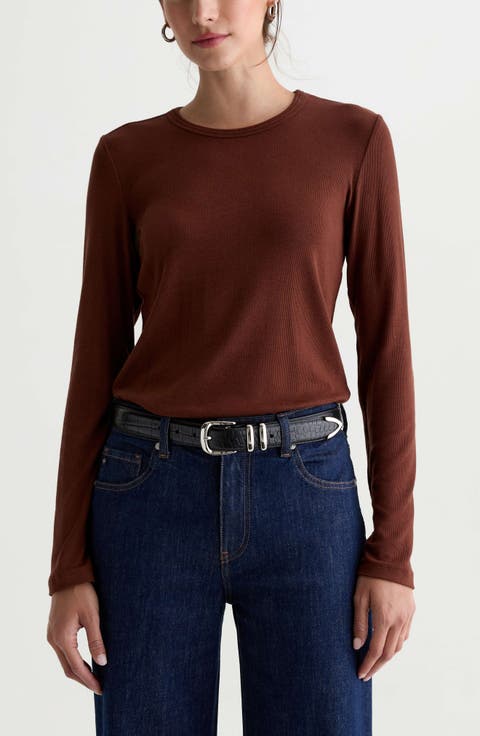 Julia Rib Long Sleeve Top