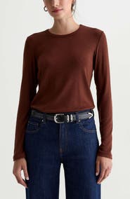 AG Julia Rib Long Sleeve Top