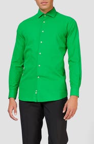 OppoSuits Evergreen Modern Tailored Fit Wrinkle Resistant Button-Up Shirt