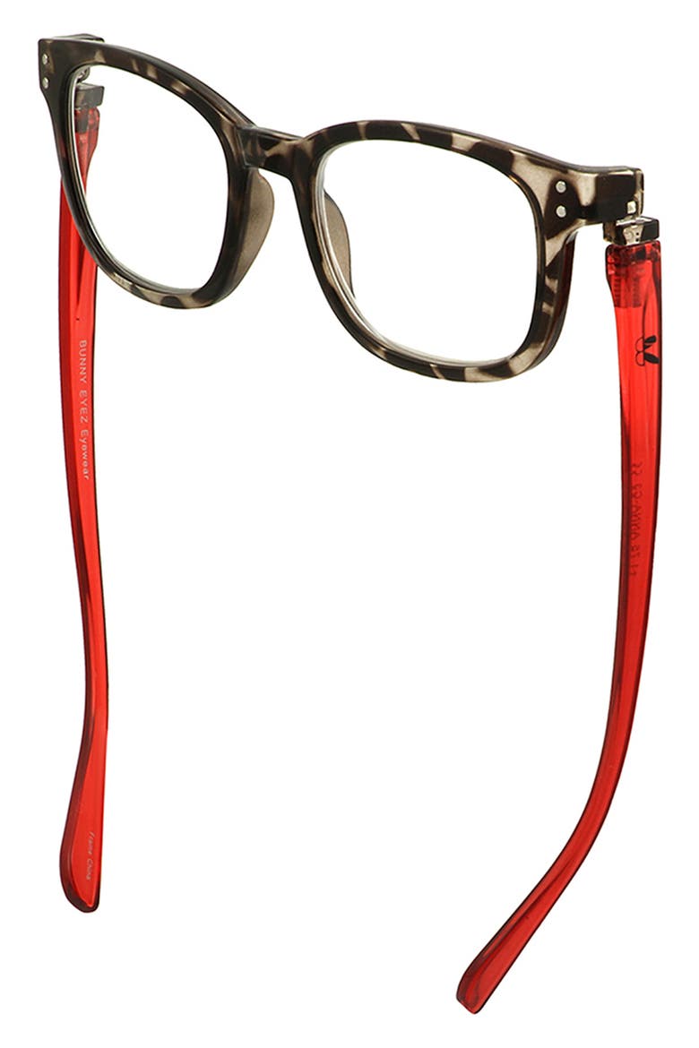 The Anna 49mm Reading Glasses, Alternate, color, BLACK/ DIAMOND CLEAR TORTOISE