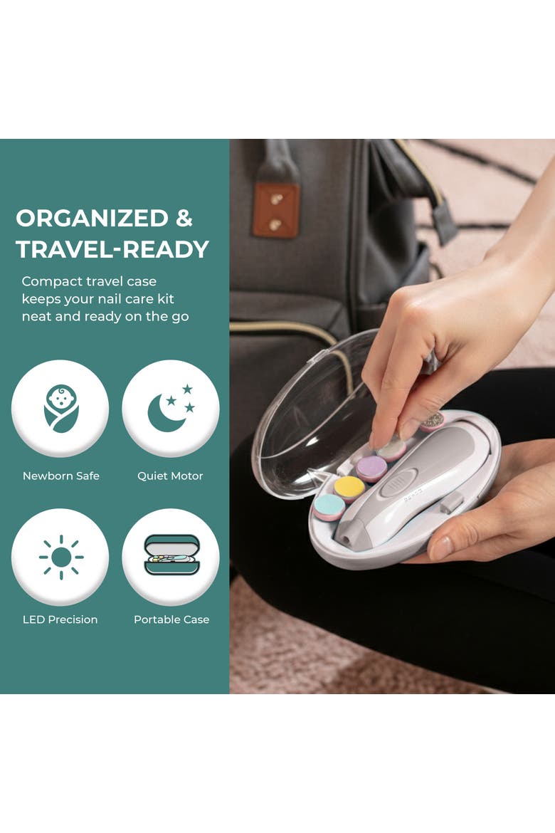 Electric Baby Nail Trimmer Gentle Care Kit, Alternate, color, Gray
