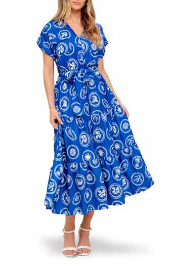 FLYING TOMATO Surplice Neck Midi Dress