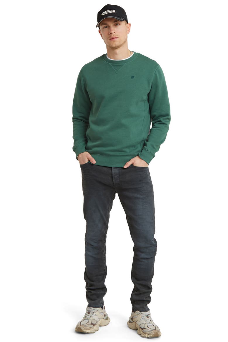 3301 Slim Fit Jeans, Alternate, color, DARK AGED GREY