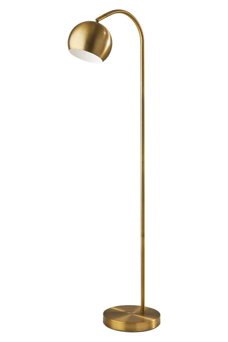 Emerson Floor Lamp, Main, color, ANTIQUE BRASS