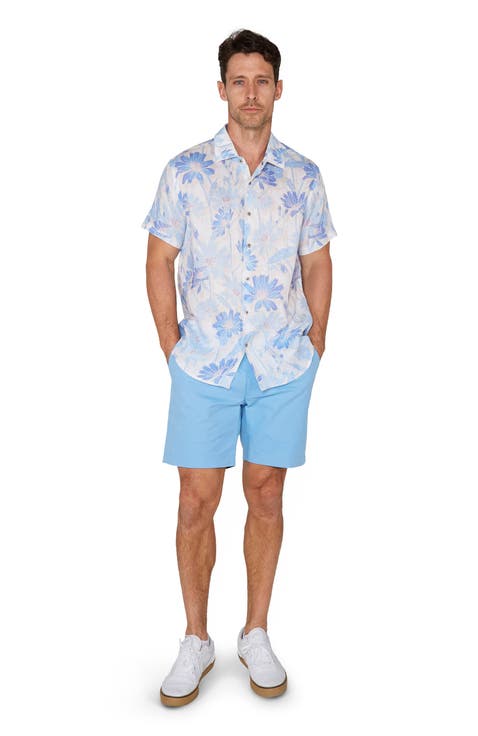 Uomo Springtime Short Sleeve Fine Linen Shirt
