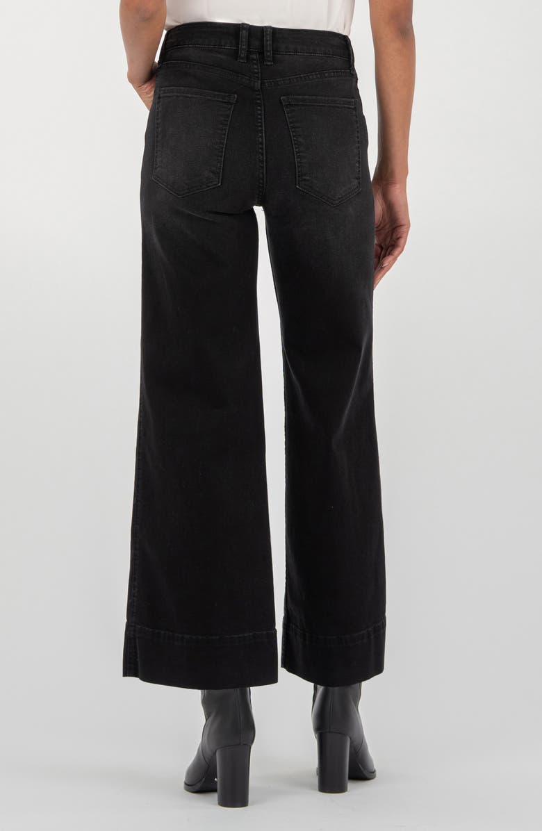 KUT from the Kloth Meg High Waist Ankle Wide Leg Jeans, Alternate, color, Glittering