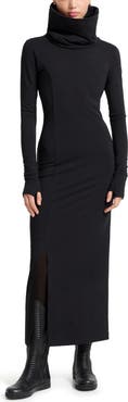 Marcella Lisa High Turtleneck Long Sleeve French Terry Dress