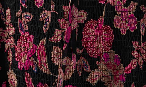 Sanctuary Think Of You Floral Smocked Top In Red