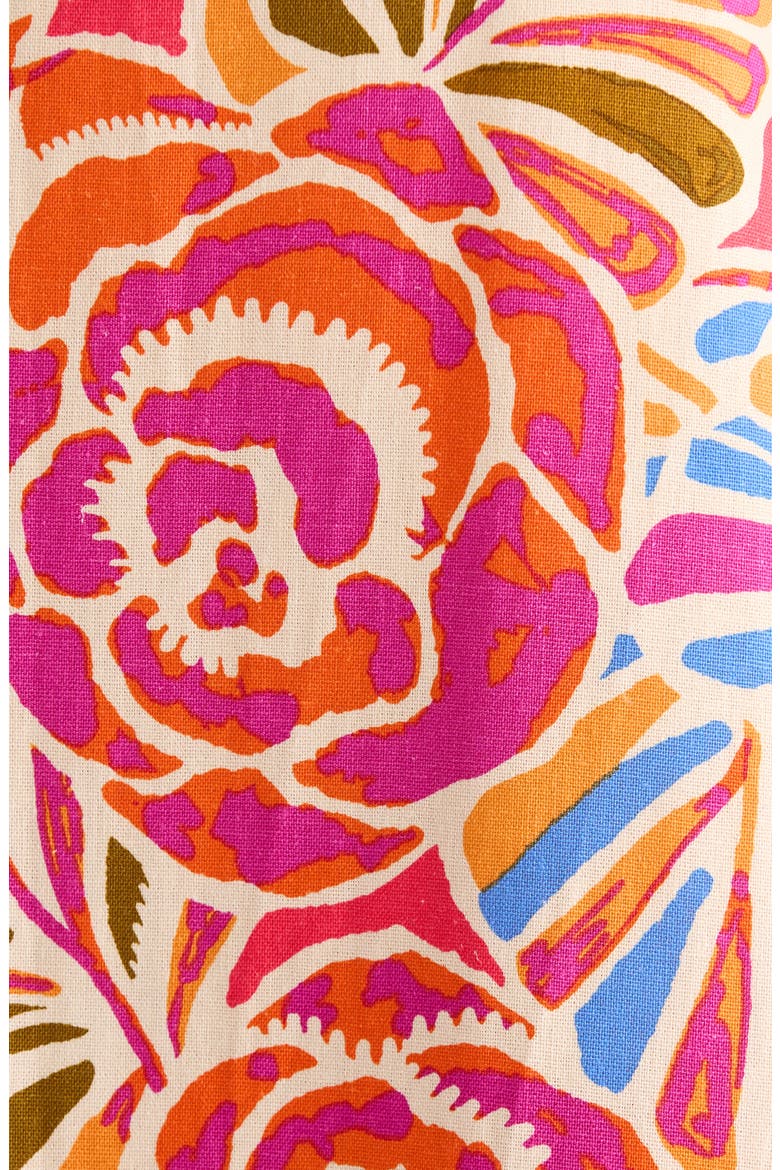 Nomi Floral Hendy Tie Strap Maxi Sundress, Alternate, color, PINK-ORANGE-BLUE