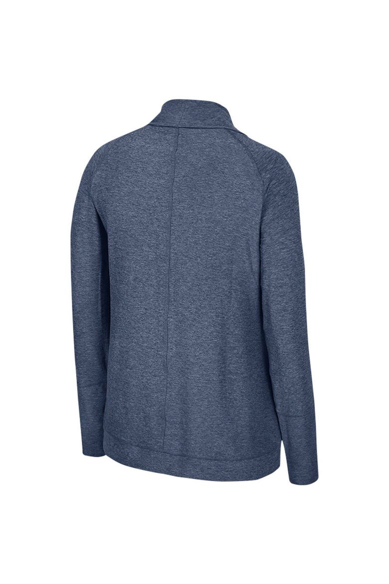 Women's Colosseum Navy Michigan Wolverines Morningside Cardigan Sweater, Alternate, color, Navy