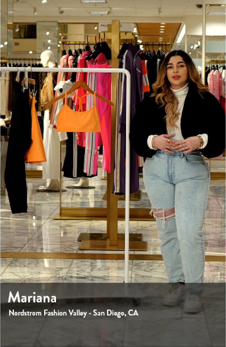 Space Dye Slim Racerback Sports Bra, sales video thumbnail