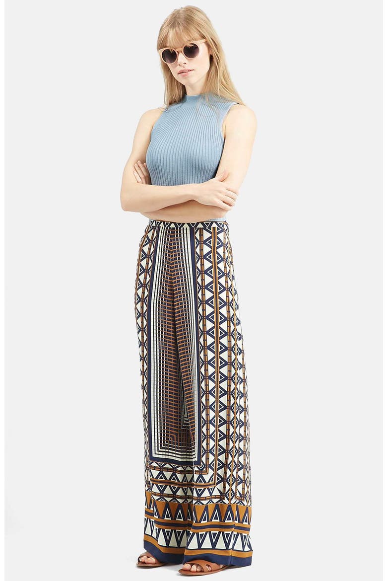 Sleeveless Rib Knit Crop Top, Alternate, color, LIGHT BLUE
