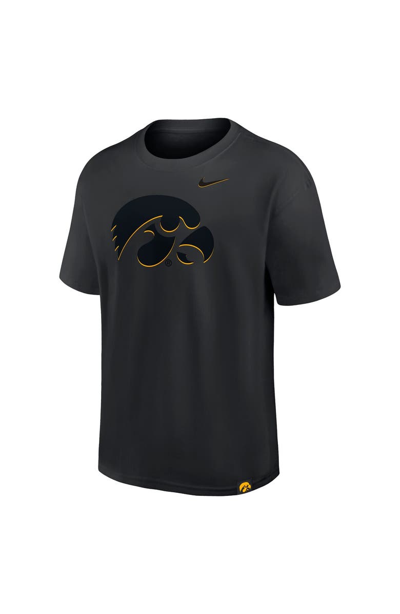 Nike Men's Nike Black Iowa Hawkeyes 2-Hit Statement Max90 T-Shirt, Alternate, color, Black