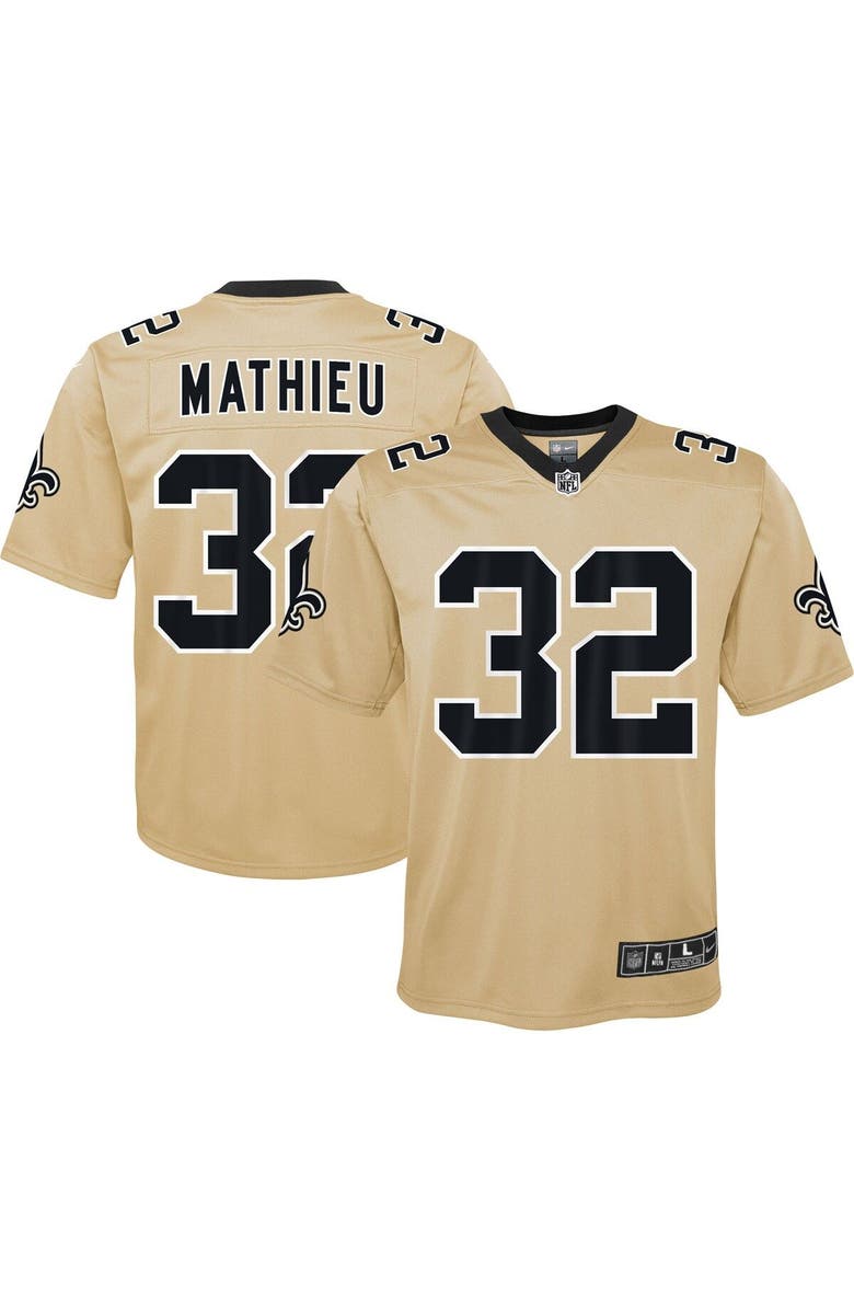 Nike Youth Nike Tyrann Mathieu Gold New Orleans Saints Inverted Game Jersey, Main, color, Gold