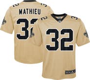 Nike Youth Nike Tyrann Mathieu Gold New Orleans Saints Inverted Game Jersey