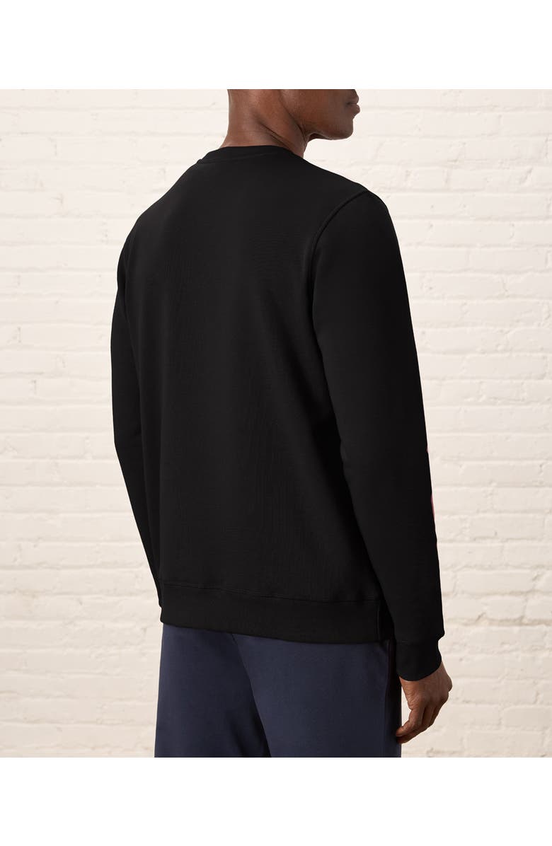 Pact Organic Cotton Cloud Brushed Fleece Crew Sweatshirt, Alternate, color, Black