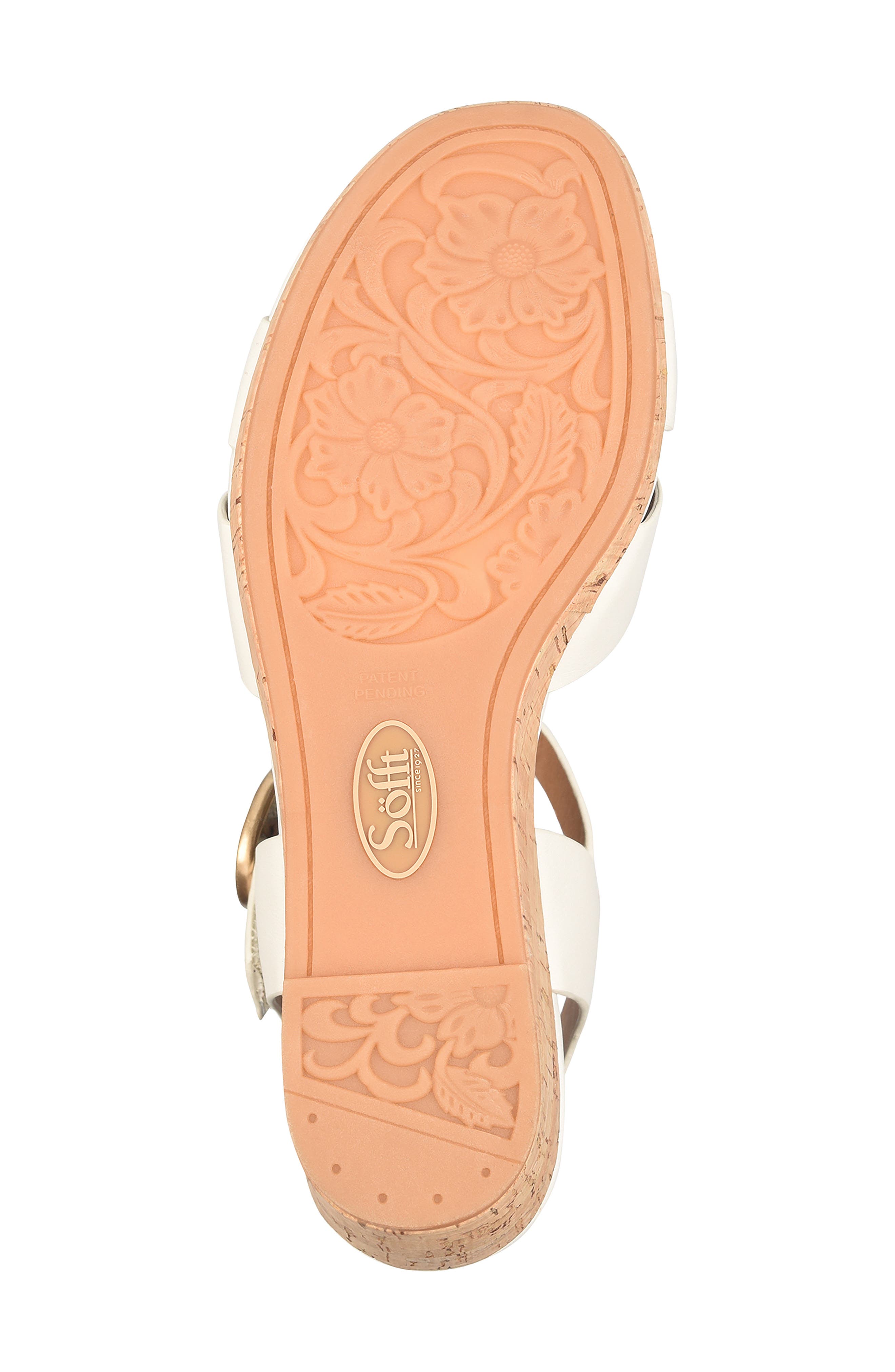 Vanessa Ankle Strap Platform Wedge Sandal, Alternate, color, OFF WHITE