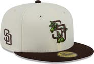 New Era Men's New Era White/Brown San Diego Padres Blossom 59FIFTY Fitted Hat